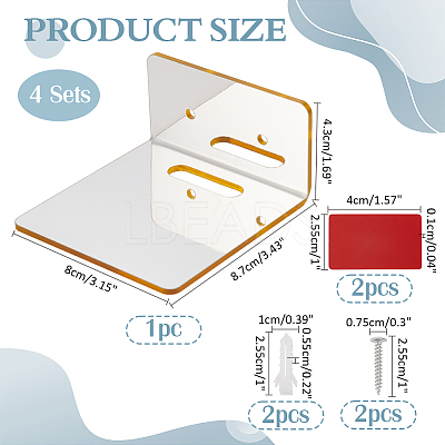 Acrylic Organizer Display Rack ODIS-WH0061-61A-1