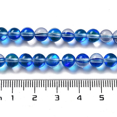 Synthetic Moonstone Beads Strands G-P528-J01-18-1