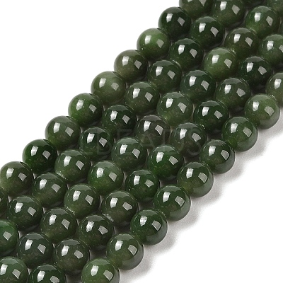 Natural Canada Jade Beads Strands G-NH0001-G01-02-1