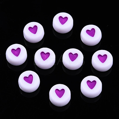 Opaque Acrylic Beads MACR-N008-57D-1