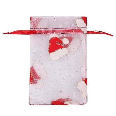Organza Printed Gift Bags with Drawstring PW-WG00D7C-16-1