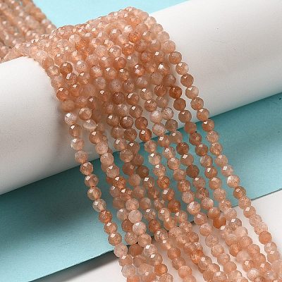 Natural Peach Moonstone Beads Strands G-J400-E16-02-3MM-01-1