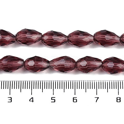 Transparent Glass Beads Strands EGLA-N013-T8mm-D03-1