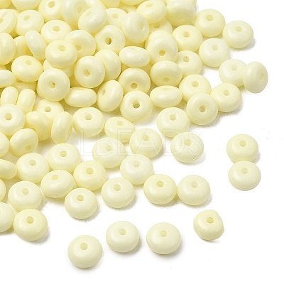Baking Paint Opaque Glass Beads GLAA-A045-06I-1