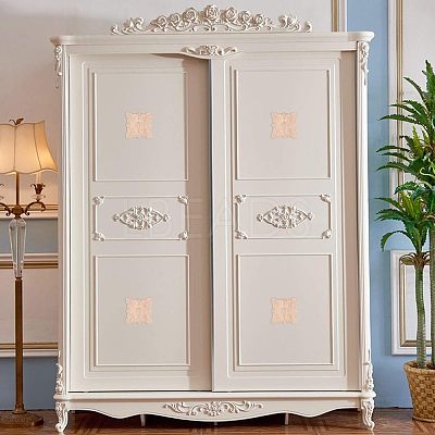 Natural Solid Wood Carved Onlay Applique Craft WOOD-FH0001-35-1