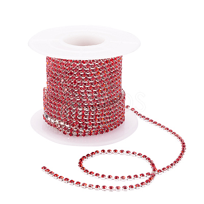 Brass Rhinestone Strass Chains CHC-R125-S6-01S-1