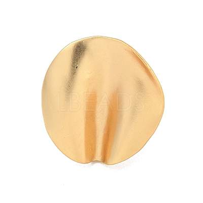Matte Gold Alloy Adjustable Rings for Women RJEW-K260-07D-1