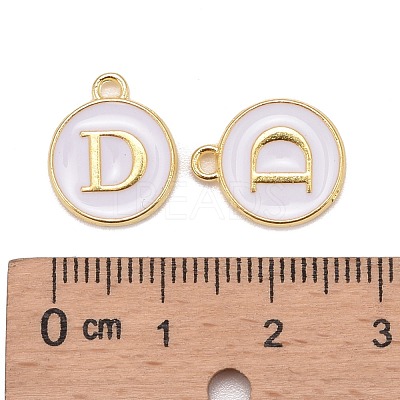 Golden Plated Alloy Charms X-ENAM-S118-01D-1