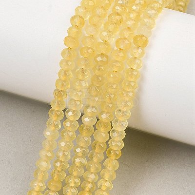 Dyed Natural Malaysia Jade Rondelle Beads Strands G-E316-2x4mm-47-1