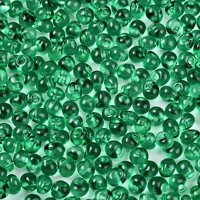 3/0 Baking Paint Glass Fringe Seed Beads SEED-A034-04I-1