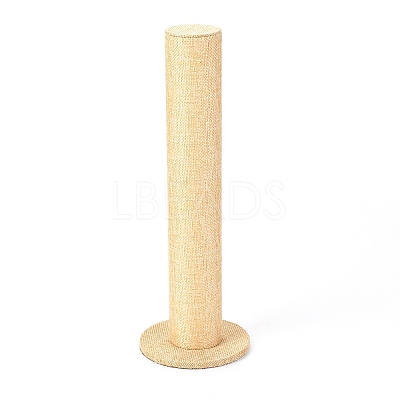 Linen Vertical Tower Jewelry Bracelet Display Stand ODIS-F006-02-1
