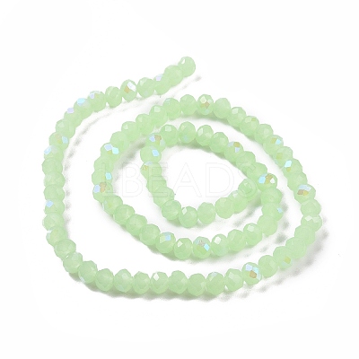 Electroplate Glass Beads Strands EGLA-A034-J8mm-L04-1