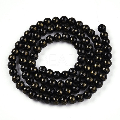 Natural Mashan Jade Beads Strands G-A255-A01-04E-1