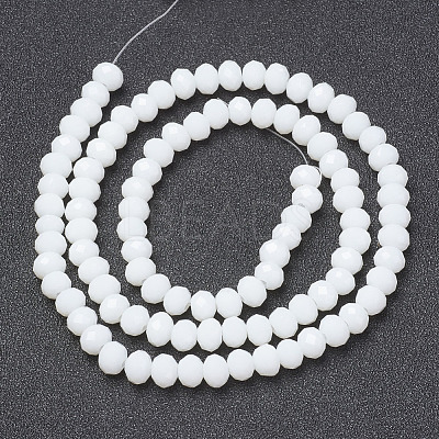 Opaque Solid Color Imitation Jade Glass Beads Strands EGLA-A044-P4mm-D01-1