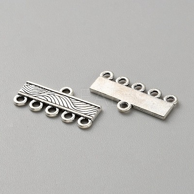 100Pcs Tibetan Style Alloy Chandelier Component Links FIND-WH0431-31B-1