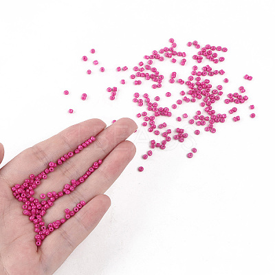 Baking Paint Glass Seed Beads SEED-US0003-2mm-K24-1