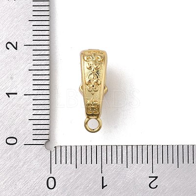 Brass Micro Pave Cubic Zirconia Donut Bails ZIRC-NH0001-02G-1