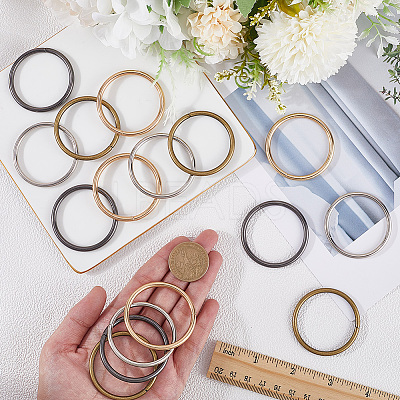 40Pcs 4 Styles Iron Quick Link Connectors FIND-SP0002-80B-1