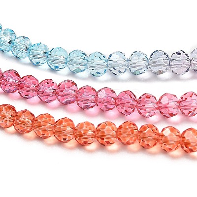 Transparent Painted Glass Beads Strands X1-DGLA-A034-T4mm-A11-1