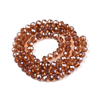Electroplate Glass Beads Strands EGLA-A044-T6mm-A04-1