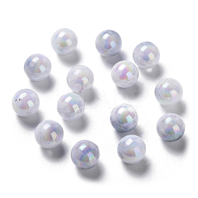 Two Tone Opaque Acrylic Beads SACR-P024-01B-W11-1