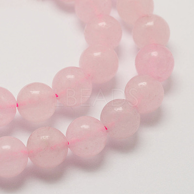 Natural Rose Quartz Bead Strands X-G-P281-02-10mm-1
