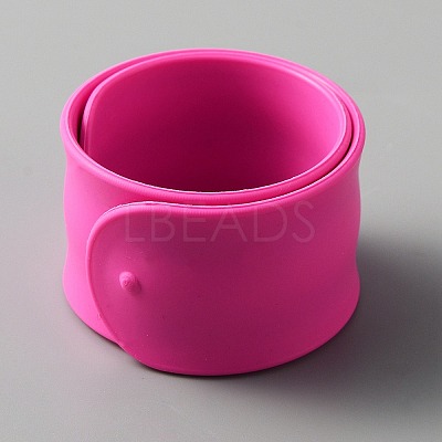 Silicone Slap Bracelet BJEW-WH0020-13G-1