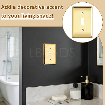 ABS Plastic Receptacle Outlet Wall Plate AJEW-WH0410-464B-01-1