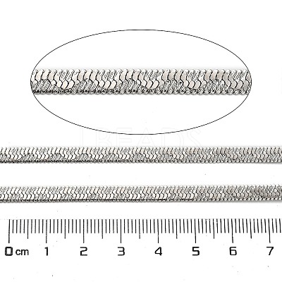 304 Stainless Steel Herringbone Chains CHS-A016-35B-P01-1