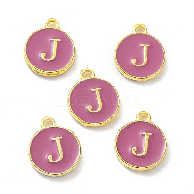 Golden Plated Alloy Enamel Charms ENAM-XCP0001-13J-1