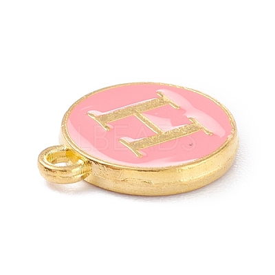 Golden Plated Alloy Enamel Charms X-ENAM-Q437-14H-1