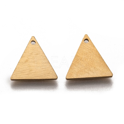 Ion Plating(IP) 304 Stainless Steel Pendants STAS-O133-04B-G-1