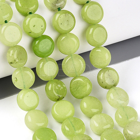 Dyed Natural White Jade Beads Strands G-T143-16J-1