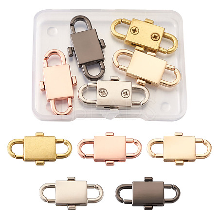 5 Colors Adjustable Alloy Chain Buckles PALLOY-TA0001-91-RS-1