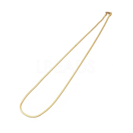 Ion Plating(IP) 304 Stainless Steel Herringbone Chain Necklace for Men Women X-NJEW-E076-04B-G-1