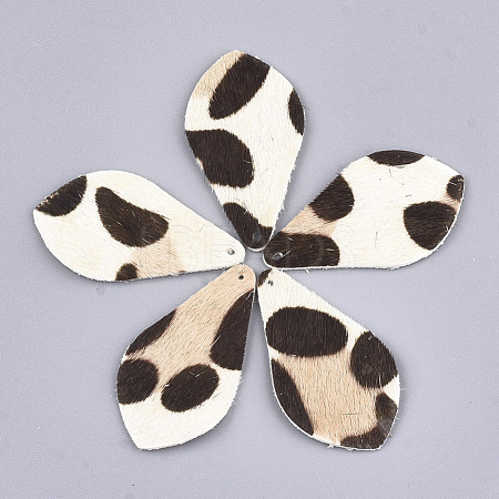 Eco-Friendly Cowhide Pendants FIND-T045-21B-1