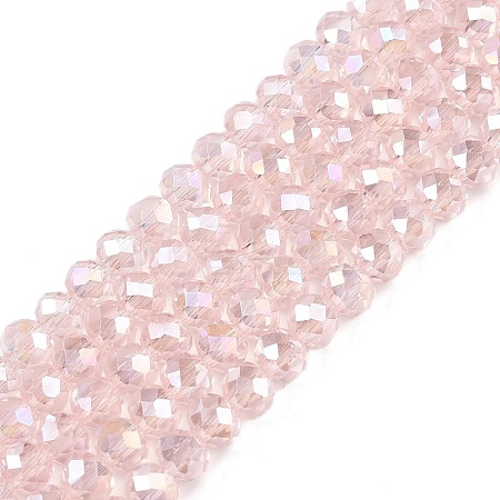 Electroplate Glass Beads Strands EGLA-A044-T3mm-B22-1