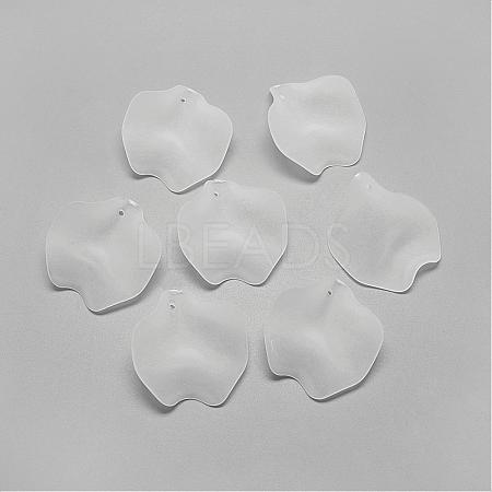 Transparent Acrylic Pendants FACR-S031-26mm-SB518-1