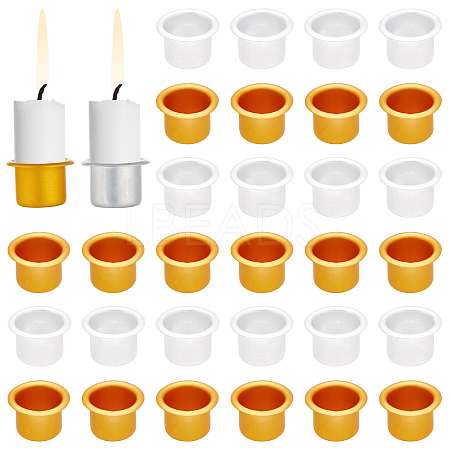   20Pcs 2 Colors  Aluminum Candle Cup FIND-PH0004-53-1