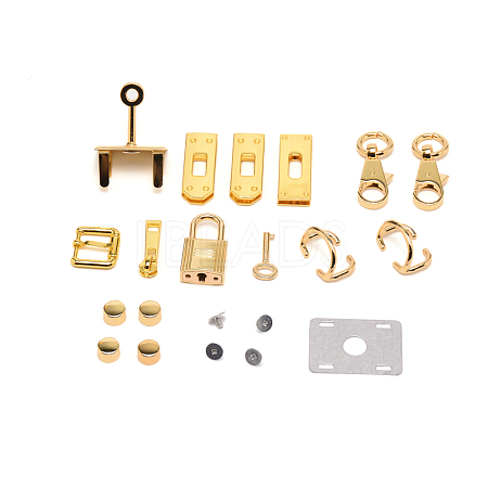 Zinc Alloy Bag Accessories Set FIND-WH0090-37-1