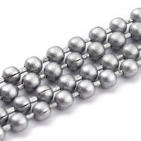 Handmade Brass Ball Chains KK-J276-16B-P16-1