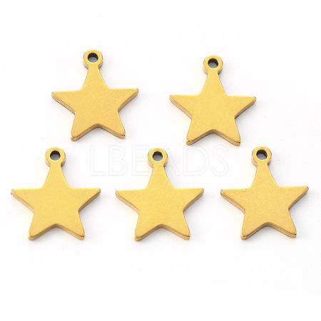 PVD Vacuum Plating 304 Stainless Steel Charms STAS-N092-50G-1