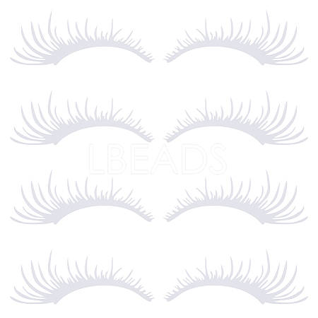 PET Eyelash Car Stickers STIC-WH0004-04A-1