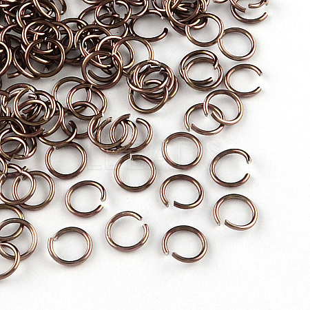 Aluminum Wire Open Jump Rings X-ALUM-R005-0.8x6-15-1