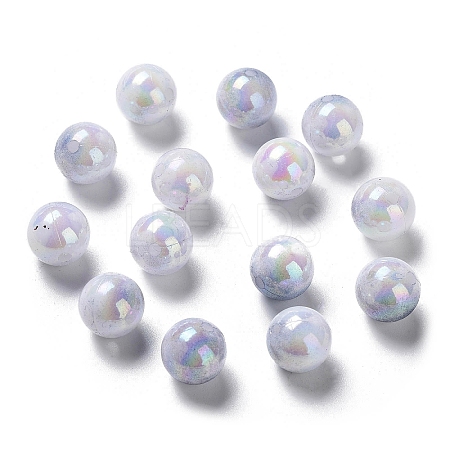 Two Tone Opaque Acrylic Beads SACR-P024-01B-W11-1