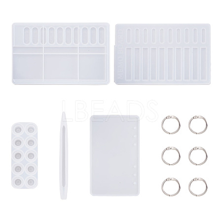 DIY Notebook & Pen Silicone Molds DIY-FW0001-07-1