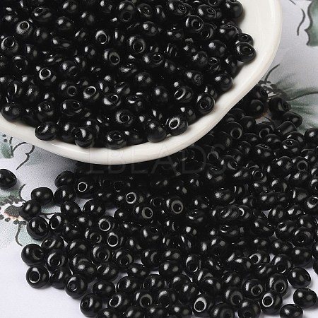 6/0 Opaque Baking Paint Glass Seed Beads X1-SEED-M012-02A-12-1