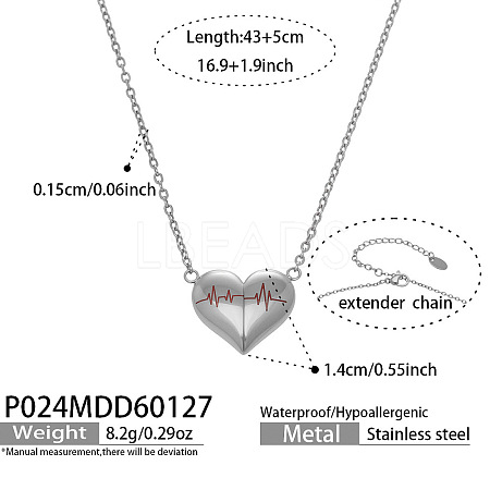 304 Stainless Steel Pendant Necklaces WGF71AA-02-1