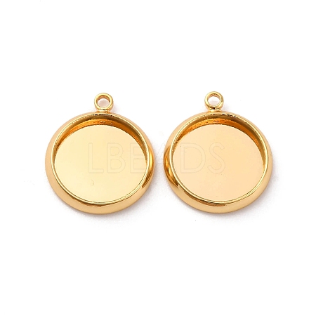 Brass Pendant Cabochon Settings KK-F898-20B-G-1