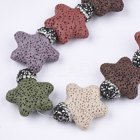 Synthetic Lava Rock Beads G-T120-02A-1
